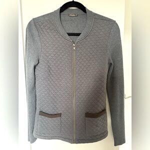 JMcLaughlin zip front sweater jacket size xs
